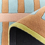 Rayon tendre – Tapis en laine moderne multicolore Rayon tendre