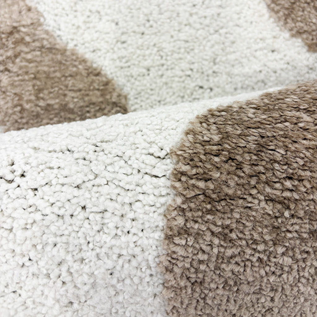 TERRA DEL SOL - Tapis intérieur beige et écru à bords ondulés - TDS1040BEI Nazar rugs