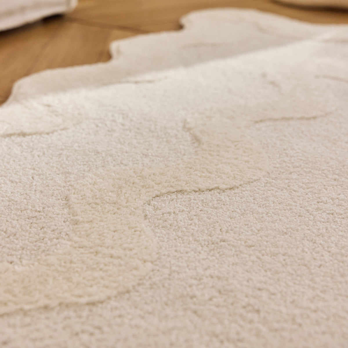 TERRA DEL SOL - Tapis intérieur crème à bords ondulés - TDS1040CRE Nazar rugs