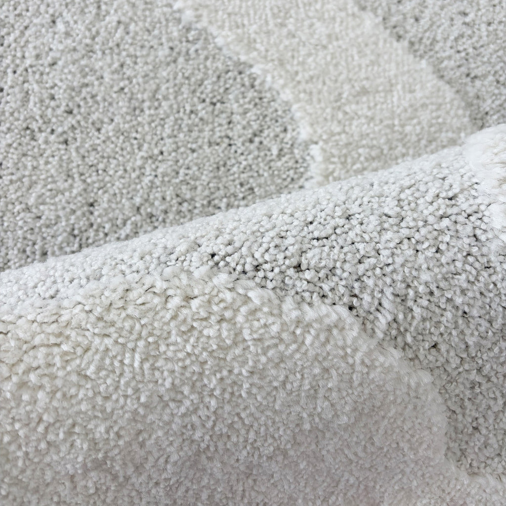 TERRA DEL SOL - Tapis intérieur crème à bords ondulés - TDS1040CRE Nazar rugs