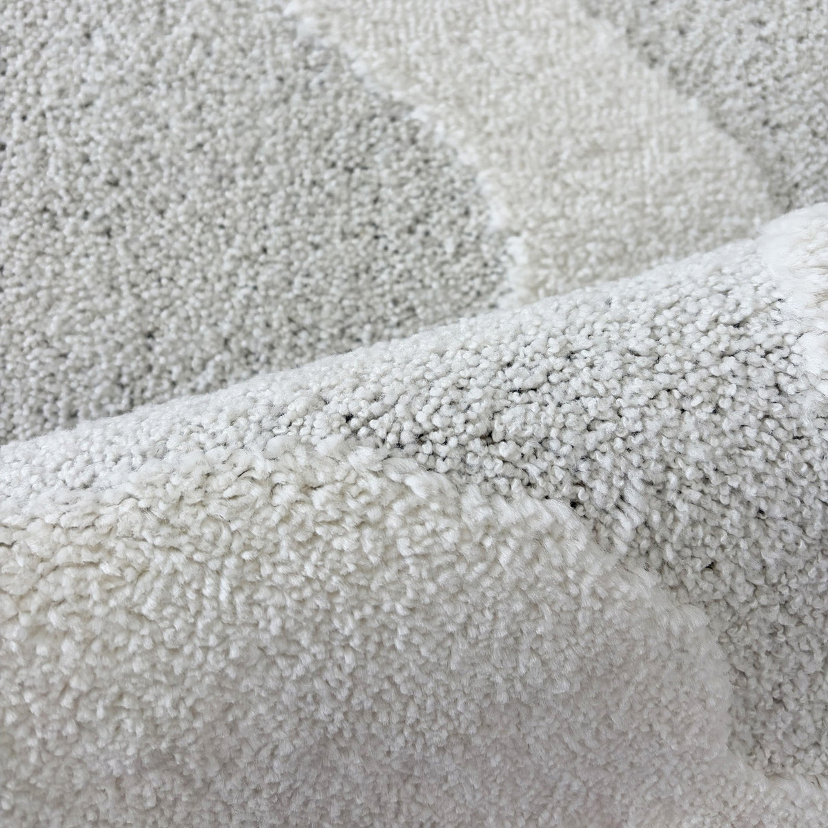 TERRA DEL SOL - Tapis intérieur crème à bords ondulés - TDS1040CRE Nazar rugs