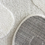TERRA DEL SOL - Tapis intérieur crème à bords ondulés - TDS1040CRE Nazar rugs