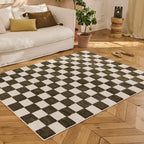 TERRA DEL SOL - Tapis intérieur rectangulaire à damier vert et écru - TDS1041VER Nazar rugs