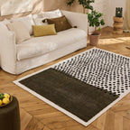 TERRA DEL SOL - Tapis intérieur rectangulaire vert et écru à pois noirs - TDS1042VER Nazar rugs