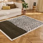 TERRA DEL SOL - Tapis intérieur rectangulaire vert et écru à pois noirs - TDS1042VER Nazar rugs