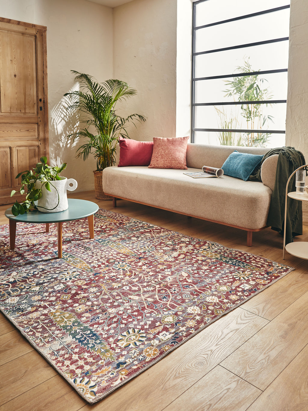 Tapis vintage coloré : RAD037ROU RADOM