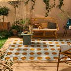 RIVIERA - Tapis d'extérieur bleu à motif cercles - RIV705BLE RIVIERA
