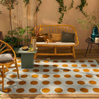 RIVIERA - Tapis d'extérieur bleu à motif cercles - RIV705BLE RIVIERA