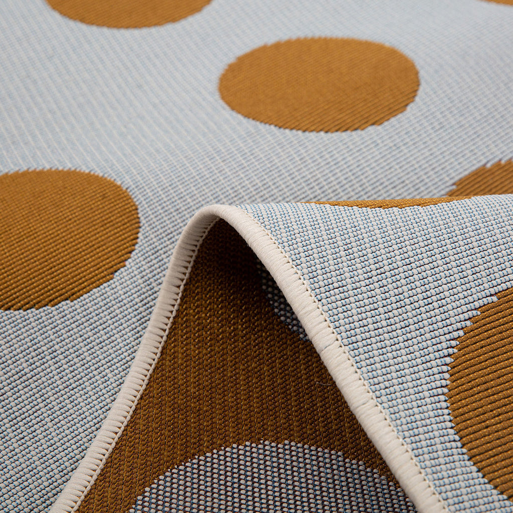 RIVIERA - Tapis d'extérieur bleu à motif cercles - RIV705BLE RIVIERA