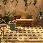 RIVIERA - Tapis d'extérieur crème à motif cercles - RIV705CRE RIVIERA