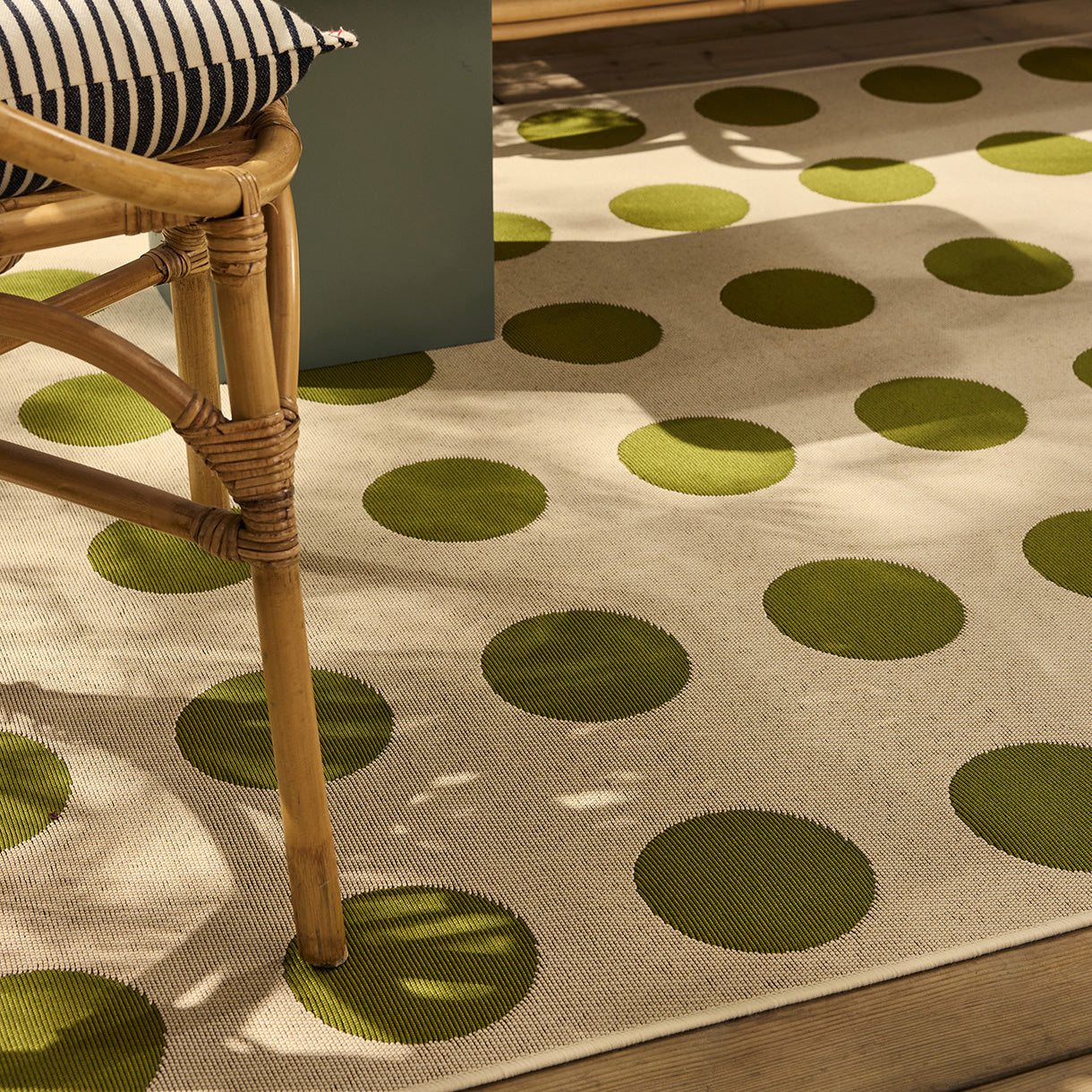 RIVIERA - Tapis d'extérieur crème à motif cercles - RIV705CRE RIVIERA