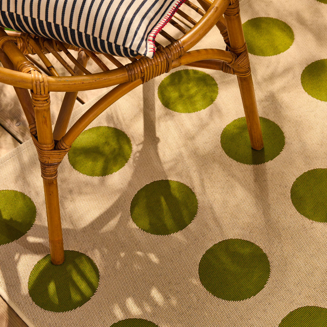 RIVIERA - Tapis d'extérieur crème à motif cercles - RIV705CRE RIVIERA