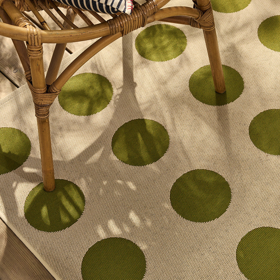 RIVIERA - Tapis d'extérieur crème à motif cercles - RIV705CRE RIVIERA