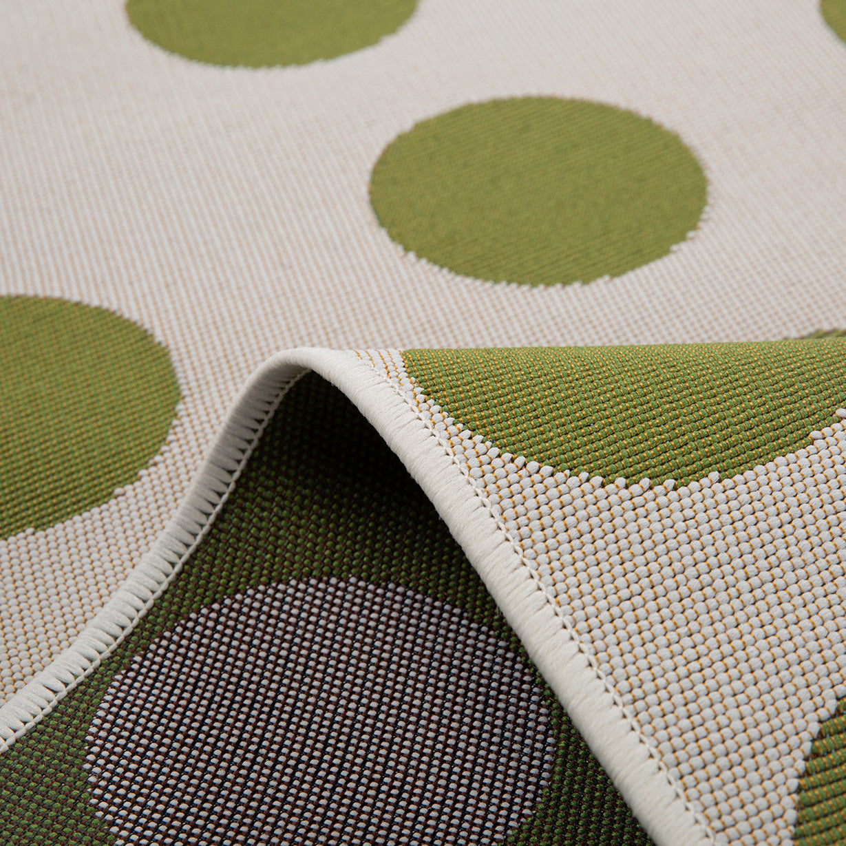 RIVIERA - Tapis d'extérieur crème à motif cercles - RIV705CRE RIVIERA