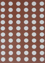 RIVIERA - Tapis d'extérieur marron à motif cercles - RIV705MAR RIVIERA