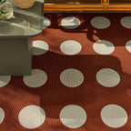 RIVIERA - Tapis d'extérieur marron à motif cercles - RIV705MAR RIVIERA