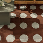 RIVIERA - Tapis d'extérieur marron à motif cercles - RIV705MAR RIVIERA