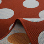 RIVIERA - Tapis d'extérieur marron à motif cercles - RIV705MAR RIVIERA