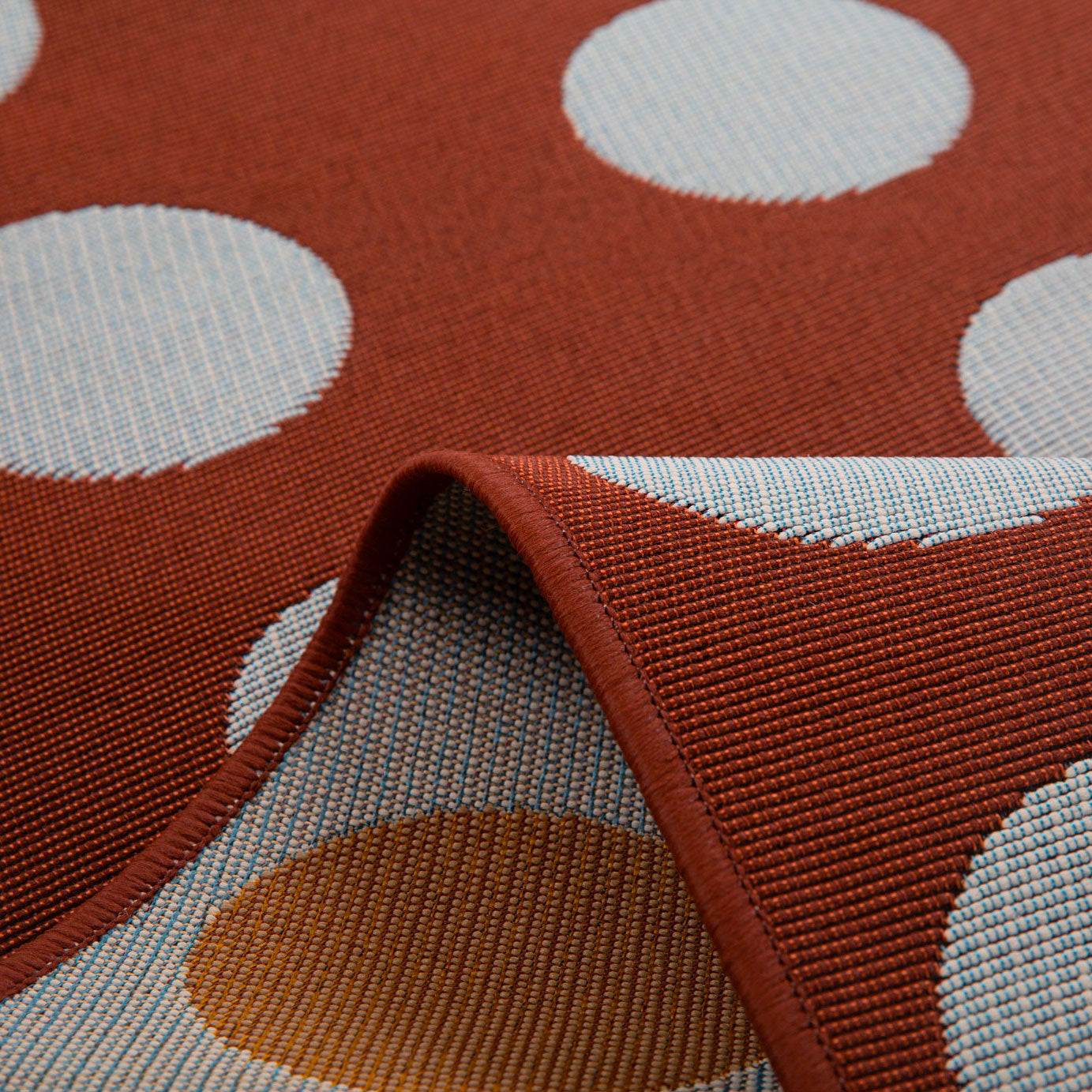 RIVIERA - Tapis d'extérieur marron à motif cercles - RIV705MAR RIVIERA