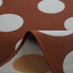 RIVIERA - Tapis d'extérieur marron à motif cercles - RIV705MAR RIVIERA