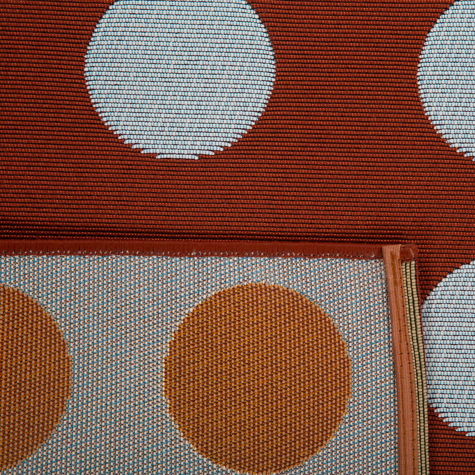 RIVIERA - Tapis d'extérieur marron à motif cercles - RIV705MAR RIVIERA