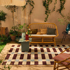 RIVIERA - Tapis d'extérieur au design quadrillé bleu - RIV706BLE RIVIERA