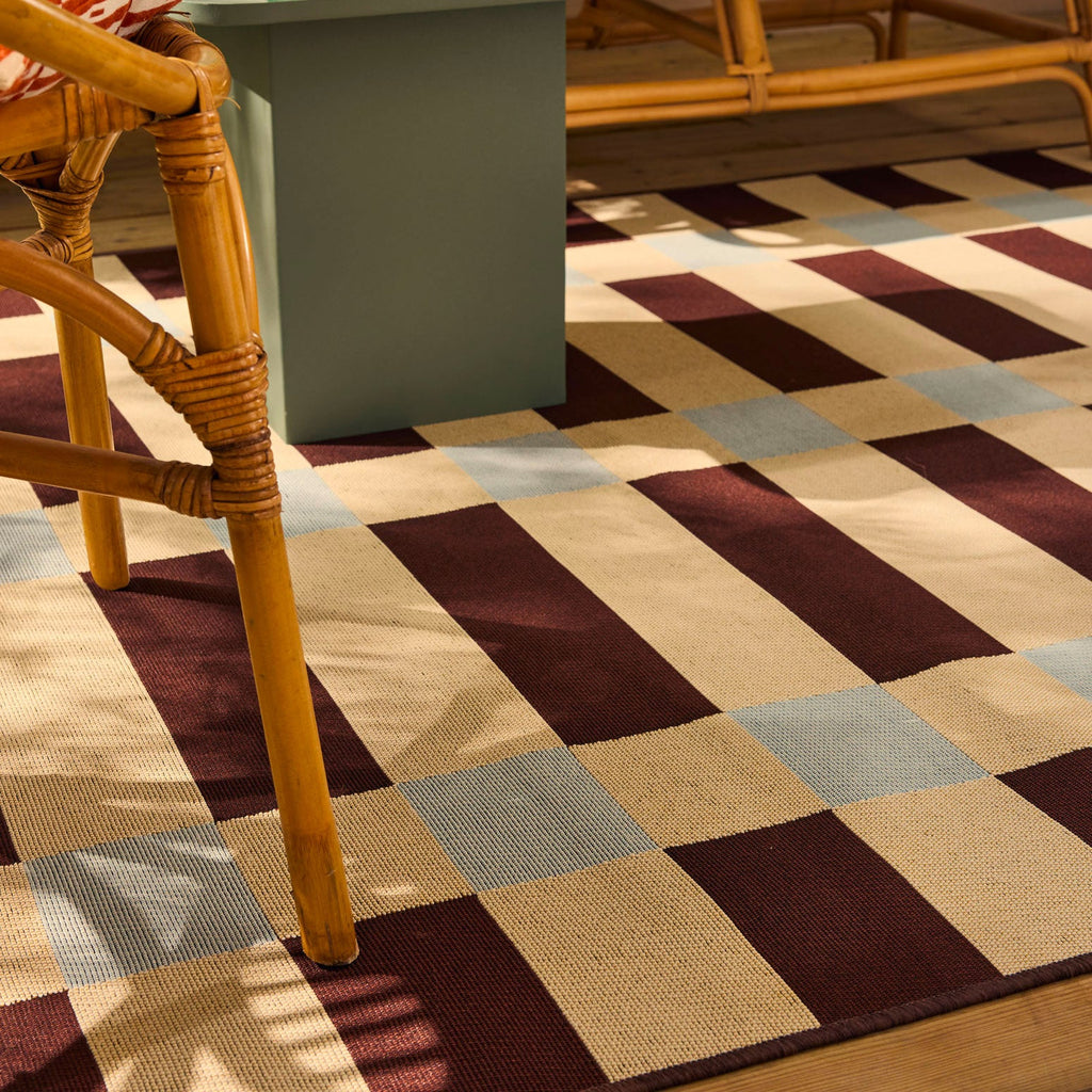 RIVIERA - Tapis d'extérieur au design quadrillé bleu - RIV706BLE RIVIERA