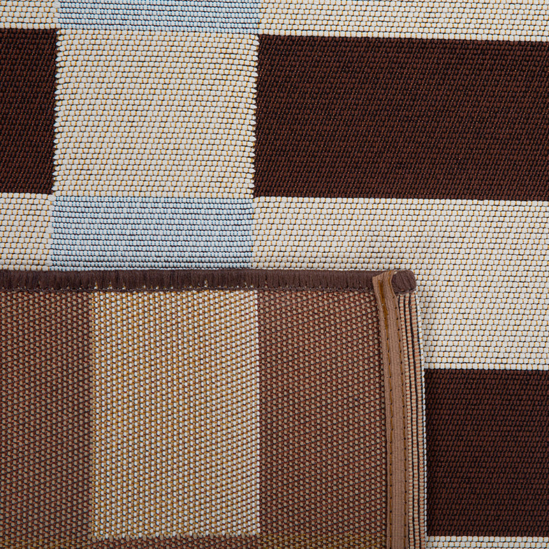 RIVIERA - Tapis d'extérieur au design quadrillé bleu - RIV706BLE RIVIERA