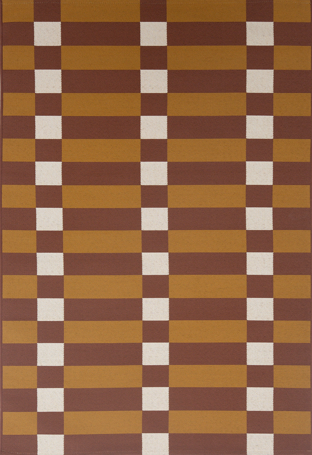 RIVIERA - Tapis d'extérieur au design quadrillé marron - RIV706MAR RIVIERA