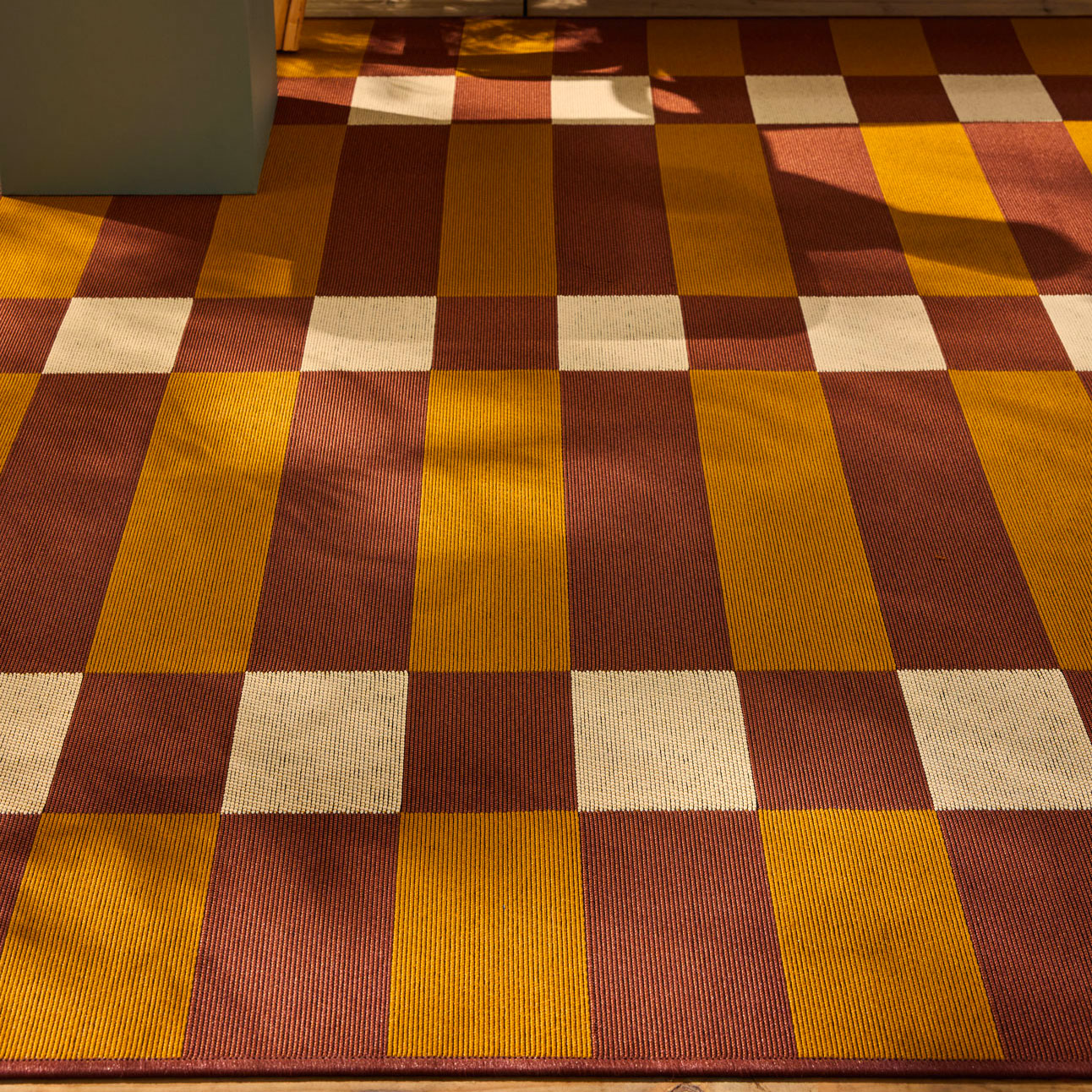 RIVIERA - Tapis d'extérieur au design quadrillé marron - RIV706MAR RIVIERA