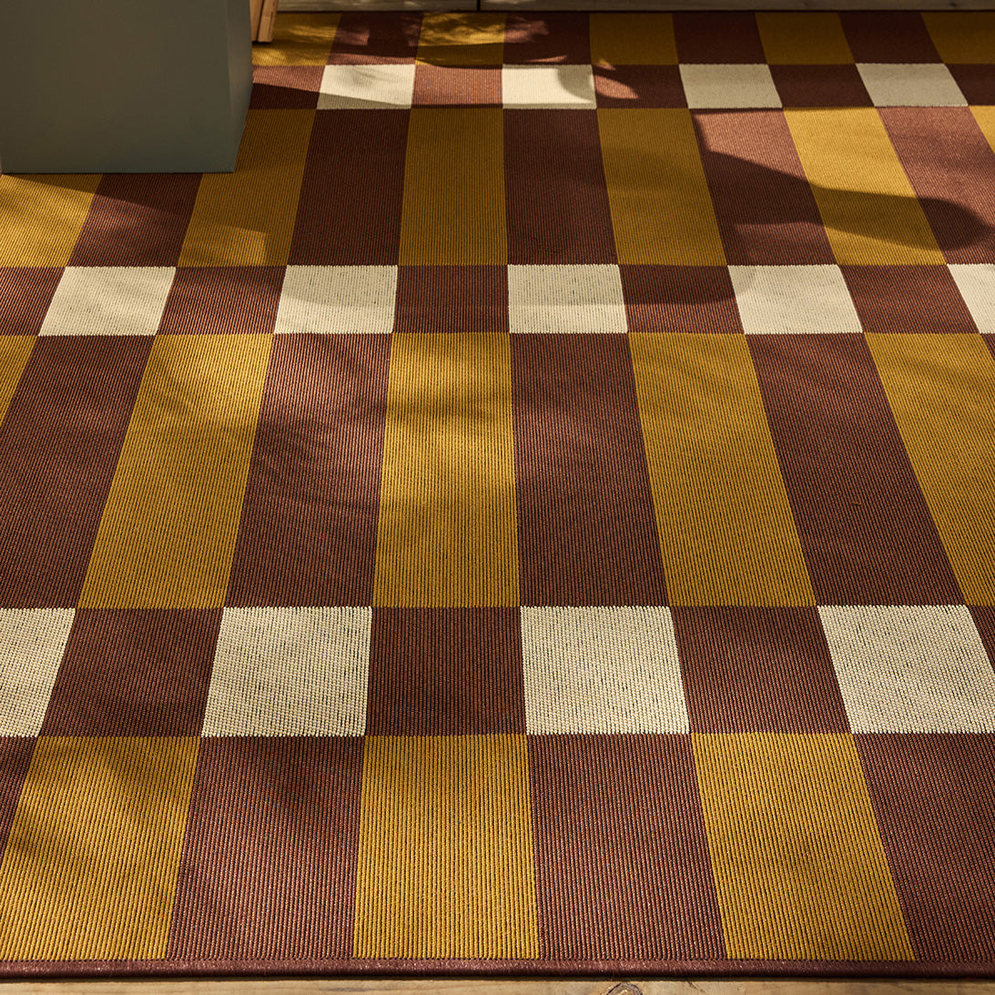 RIVIERA - Tapis d'extérieur au design quadrillé marron - RIV706MAR RIVIERA