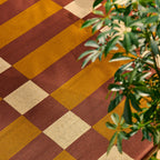 RIVIERA - Tapis d'extérieur au design quadrillé marron - RIV706MAR RIVIERA