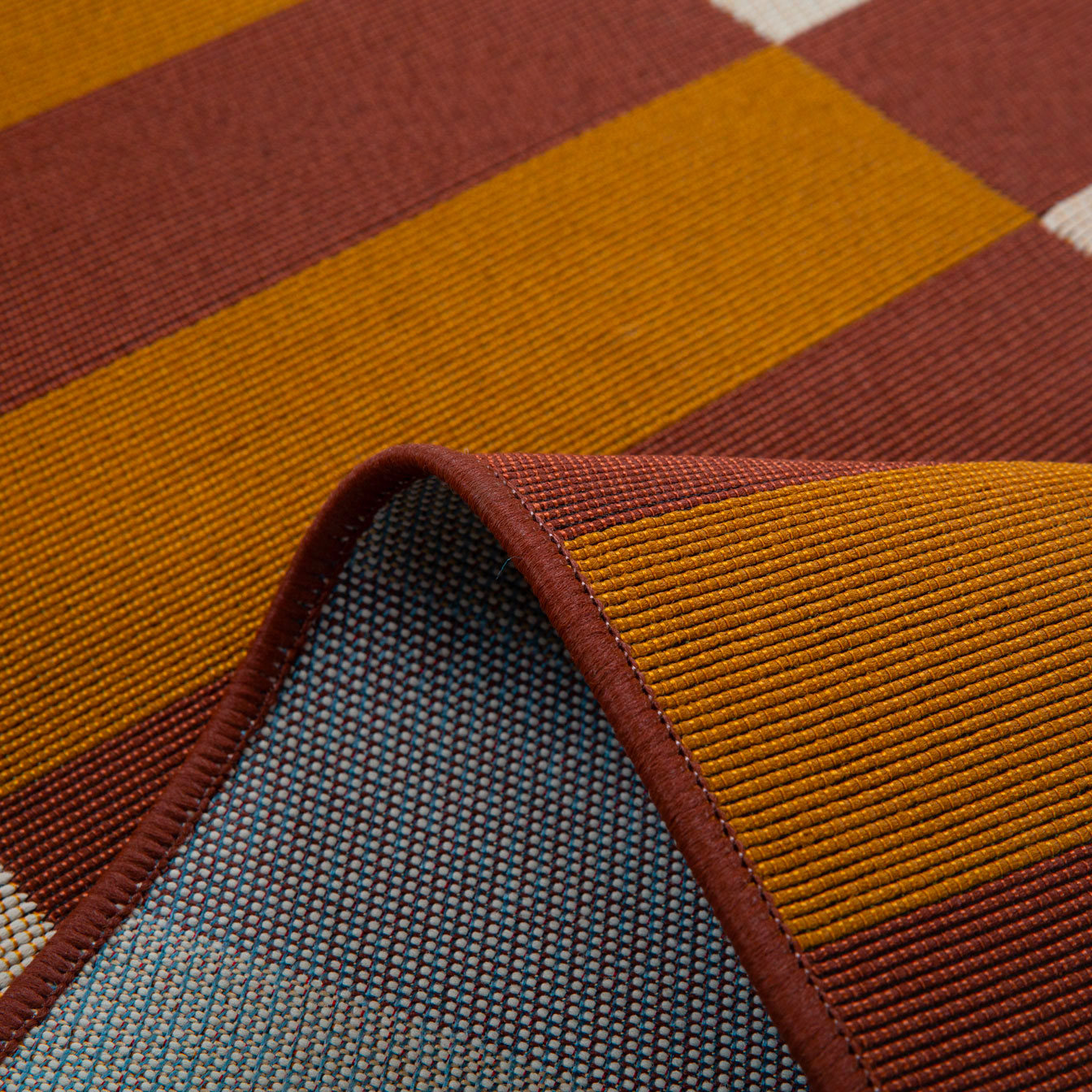 RIVIERA - Tapis d'extérieur au design quadrillé marron - RIV706MAR RIVIERA