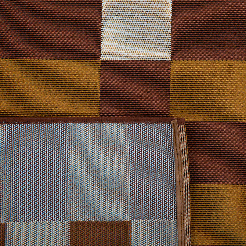 RIVIERA - Tapis d'extérieur au design quadrillé marron - RIV706MAR RIVIERA