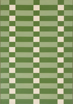 RIVIERA - Tapis d'extérieur au design quadrillé vert - RIV706VER RIVIERA