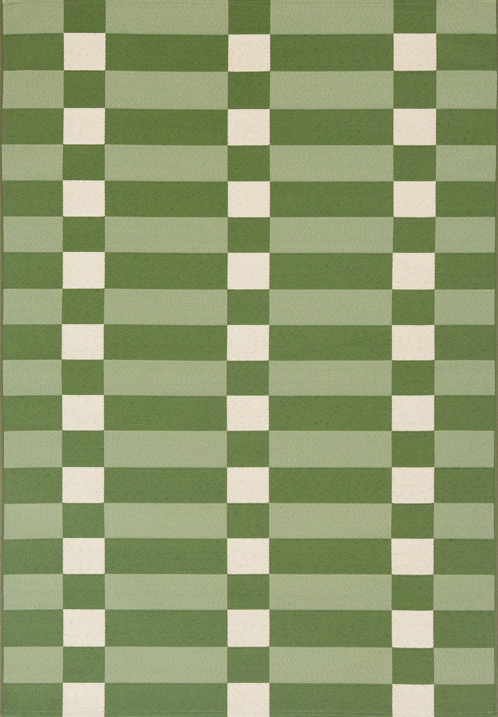 RIVIERA - Tapis d'extérieur au design quadrillé vert - RIV706VER RIVIERA