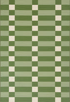 RIVIERA - Tapis d'extérieur au design quadrillé vert - RIV706VER RIVIERA