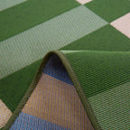 RIVIERA - Tapis d'extérieur au design quadrillé vert - RIV706VER RIVIERA