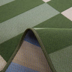 RIVIERA - Tapis d'extérieur au design quadrillé vert - RIV706VER RIVIERA