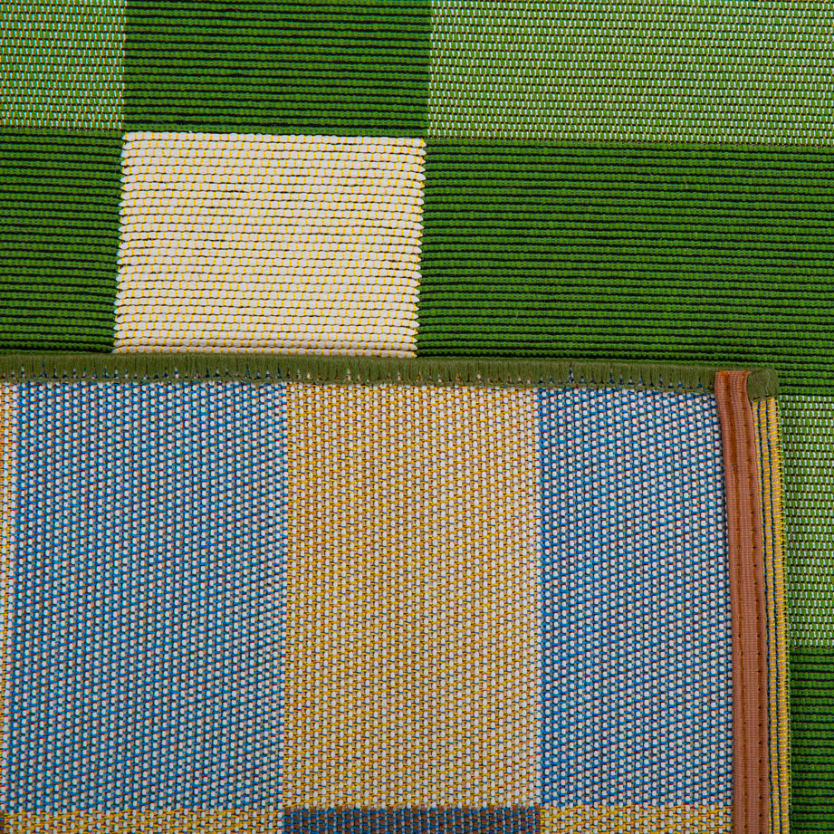 RIVIERA - Tapis d'extérieur au design quadrillé vert - RIV706VER RIVIERA