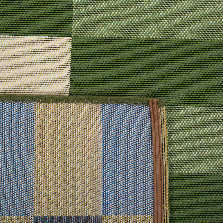 RIVIERA - Tapis d'extérieur au design quadrillé vert - RIV706VER RIVIERA