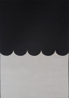 RIVIERA - Tapis d'extérieur noir à motif festonné - RIV707BLE RIVIERA