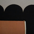 RIVIERA - Tapis d'extérieur noir à motif festonné - RIV707BLE RIVIERA