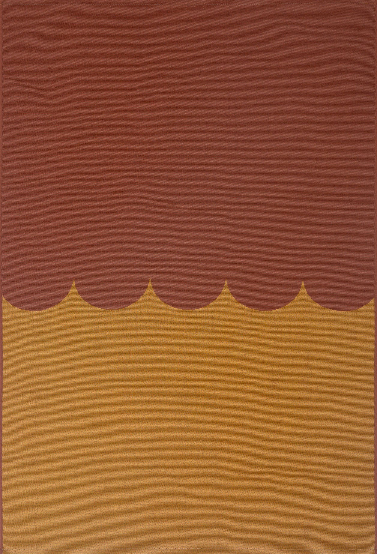 RIVIERA - Tapis d'extérieur marron à motif festonné - RIV707MAR RIVIERA