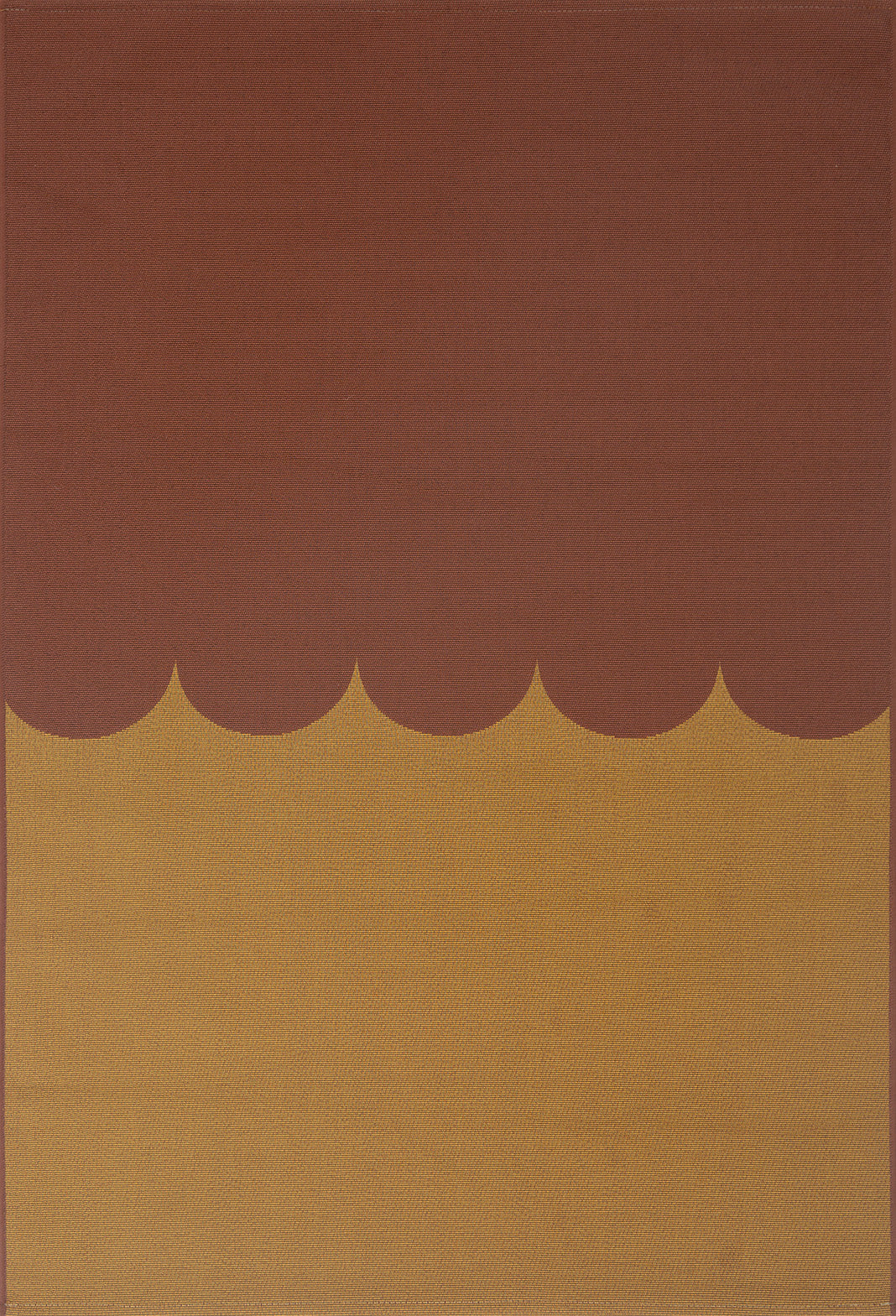 RIVIERA - Tapis d'extérieur marron à motif festonné - RIV707MAR RIVIERA