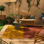 RIVIERA - Tapis d'extérieur marron à motif festonné - RIV707MAR RIVIERA