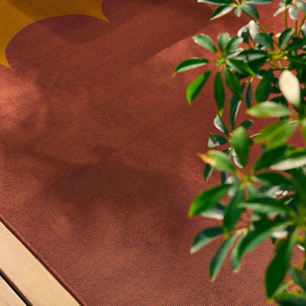 RIVIERA - Tapis d'extérieur marron à motif festonné - RIV707MAR RIVIERA