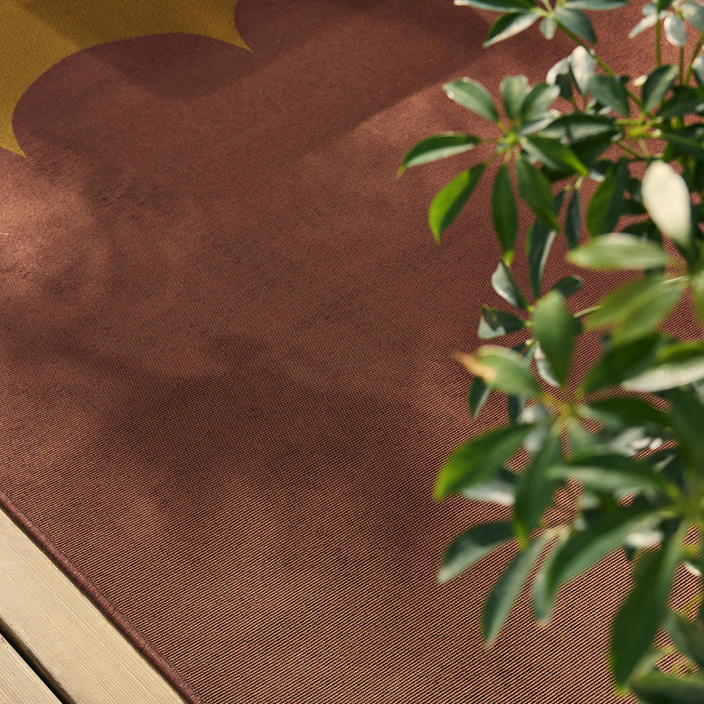 RIVIERA - Tapis d'extérieur marron à motif festonné - RIV707MAR RIVIERA