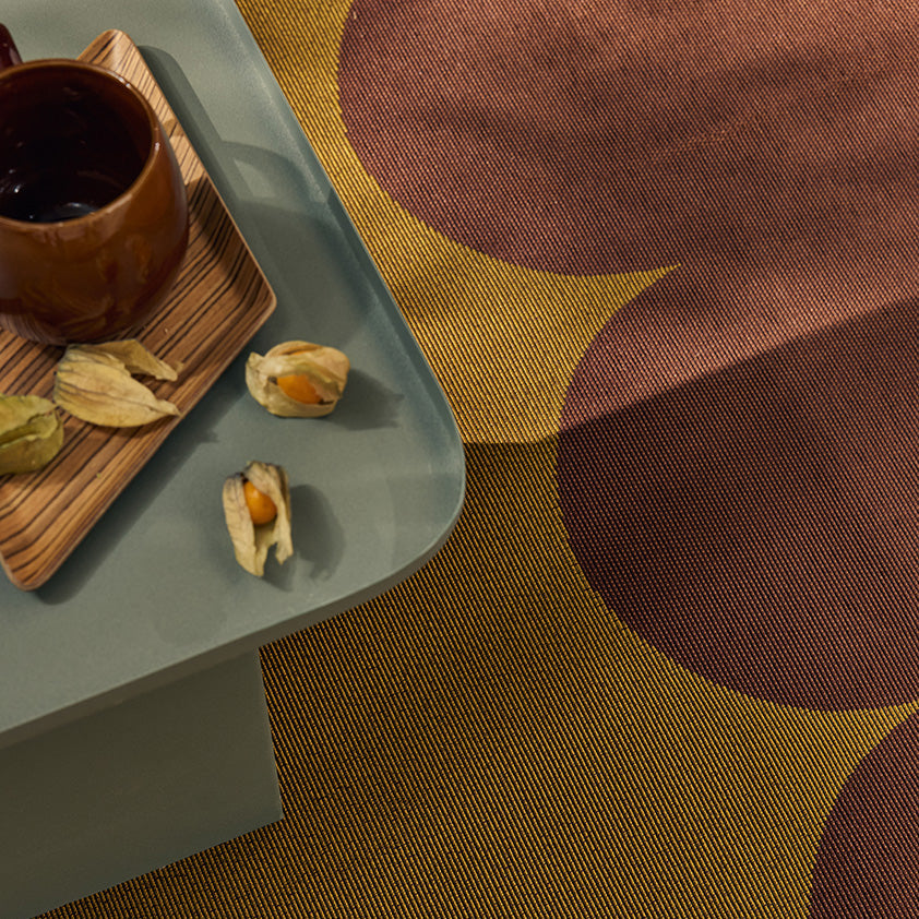 RIVIERA - Tapis d'extérieur marron à motif festonné - RIV707MAR RIVIERA