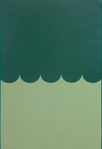 RIVIERA - Tapis d'extérieur vert à motif festonné - RIV707VER RIVIERA